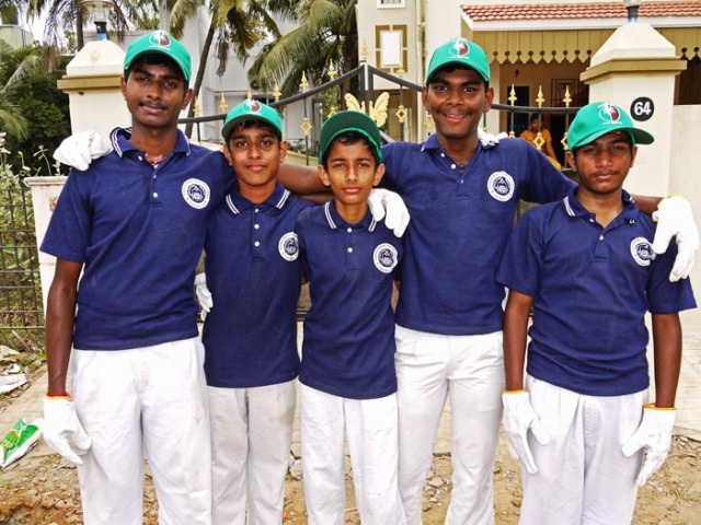 Green Generation volunteers from Sarada Matriculation Higher Secondary School, Pammal